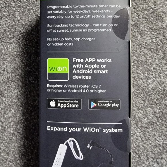 WiOn 50050 Indoor WiFi Plug With 1 Grounded Outlet, White -1 Pack - Picture 2 of 3